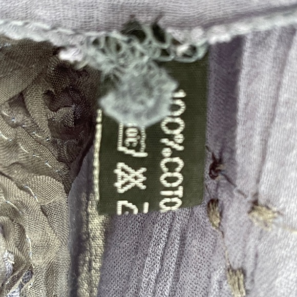 Blue Cotton Wrap / Scarf - Picture 5 of 5